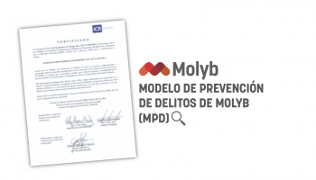 Molyb certifica por dos años su Modelo de Prevención del Delito