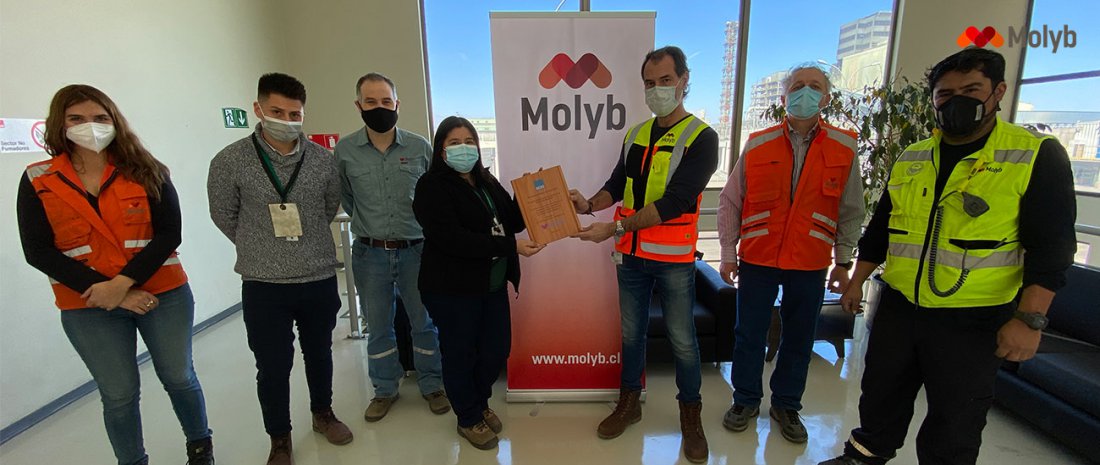 Molyb recibe reconocimiento a la gestión en Seguridad por cumplir 18 meses sin accidentes CTP