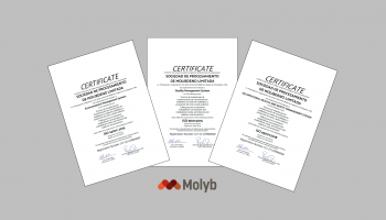 Molyb mantiene certificaciones ISO hasta el año 2024