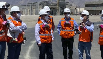 Presidente del Directorio de Molyb visita la planta junto al Presidente Ejecutivo de Codelco