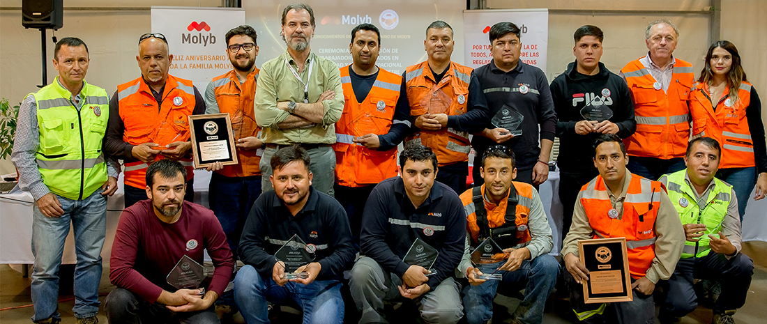 Comité Paritario de Molyb premió a los trabajadores destacados en Seguridad durante el segundo semestre de 2022