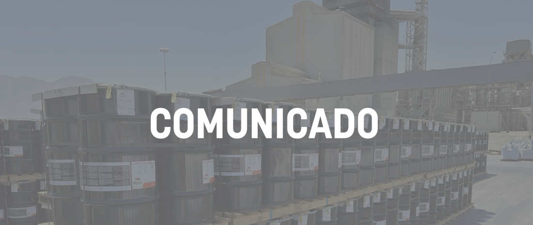 Molyb informa inicio de huelga legal de uno de sus tres sindicatos